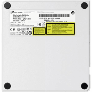 H.L Data Storage | Ultra Slim Portable DVD-Writer | GP60NS60 | Interface USB 2.0 | DVD±R/RW | CD read speed 24 x | CD write speed 24 x | Silver | Desktop/Notebook - Image 5