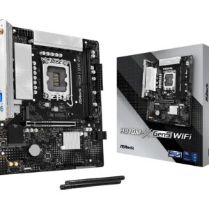 Mainboard|ASROCK|LGA 1851 (Socket V1)|RAM DDR5-SDRAM|2xSlots|H810M-XGEN5WIFI