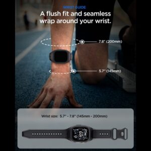 Spigen LIQUID AIR 'PRO' APPLE WATCH Ultra 1 / 2 / 3 (49 MM) juodos spalvos - Image 5