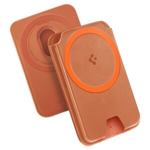 Spigen Valentinus MAgFit+ MagSafe Universal Magnetic Card Holder Metallic oranžinės spalvos - Image 4