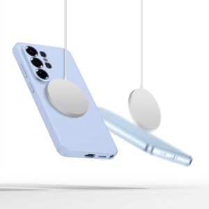 Tech-Protect silikoninis MagSafe Samsung Galaxy S26 Ultra dėklas žydros spalvos - Image 4