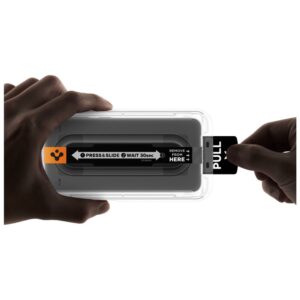 Grūdintas stiklas Spigen GLAS.TR "EZ FIT PRO" 2-PACK GALAXY A57 5G SKAIDRUS - Image 4