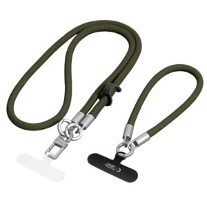 Tech-Protect C10S ROPE CROSSBODY & WRIST ALYVŲ ŽALUMO/TITANO SPALVOS