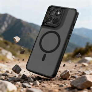 Tech-Protect MagMat MagSafe dėklas Motorola MOTO G57 POWER / G67 POWER MATTE BLACK - Image 4