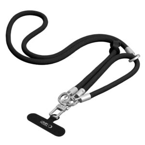 Tech-Protect C10S ROPE CROSSBODY & WRIST juodos spalvos/TITANO - Image 5