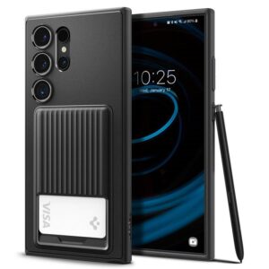 Spigen Liquid Slot, matinės juodos spalvos - Samsung Galaxy S24 Ultra