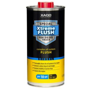 XADO Xtreme Flush for Diesel Truck, kompleksinis sunkiasvorių automobilių alyvos sistemos valiklis, 500ml