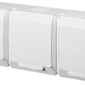 Trivietis kištukinis lizdas ELEKTRO-PLAST HERMES, IP44
