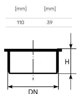 Vidaus kanalizacijos aklė HTplus, Ø 110 mm - Image 2