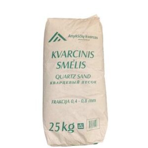 Kvarcinis smėlis baseinų filtrams, 25 kg