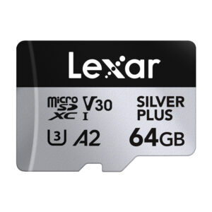 Set of 2 Lexar High-Performance Silver Plus microSDXC 2x64GB memory cards + adapter - Image 3