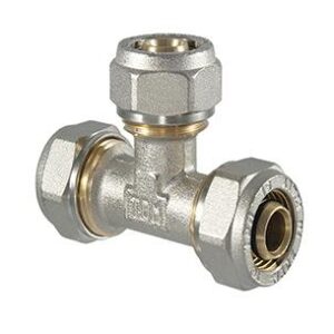 Užveržiamas trišakis 1045, TDM Brass, 16 mm