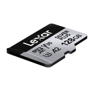 Set of 2 Lexar High-Performance Silver Plus microSDXC 2x128GB memory cards + adapter - Image 4