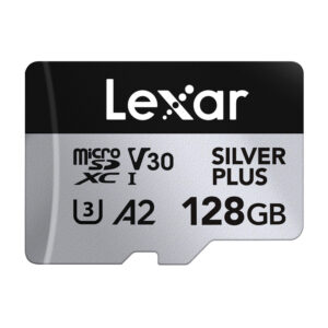 Set of 2 Lexar High-Performance Silver Plus microSDXC 2x128GB memory cards + adapter - Image 2