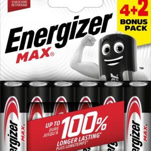 Elementai ENERGIZER AA/LR06, 1,5V, 6 vnt. - Image 1