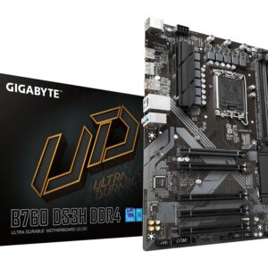 Mainboard|GIGABYTE|Intel B760 Express|LGA1700|ATX|Memory DDR4|Memory slots 4|4xPCI-Express 3.0 1x|1xPCI-Express 4.0 16x|2xM.2|1xHDMI|1xDisplayPort|4xUSB 2.0|1xUSB 3.2|1xUSB-C|1xPS/2|1xRJ45|3xAudio port|B760DS3HDDR4