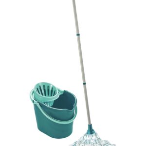 Leifheit 56792 šluota grindims plauti Metalas, Plastikas, Viskozė Turkis, Balta - Image 2