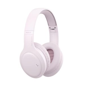 Havit H633BT - belaidės ausinės ant ausų, rožinės spalvos - Image 2
