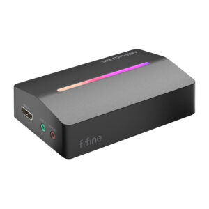 Fifine V3, HDMI to USB-A capture card juodos spalvos