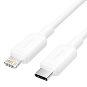 CABLE USB-C TO LIGHTNING/1M WHITE LAKWF VENTION