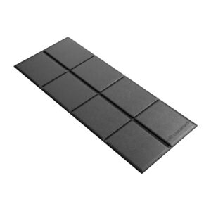 Urevo fitness equipment mat, 160 cm x 65 cm juodos spalvos