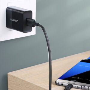 Ugreen US184 20882 USB-A 3.0 / USB-C 3A kabelis 1m - juodos spalvos - Image 3