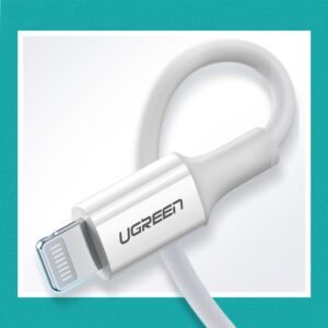 Ugreen US171 Lightning - USB-C MFi PD kabelis 20W 480Mb/s 1m - baltos spalvos - Image 5