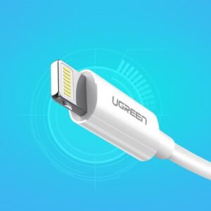 Ugreen US155 20728 USB-A / Lightning MFi 2.4A kabelis 1m - baltos spalvos - Image 9