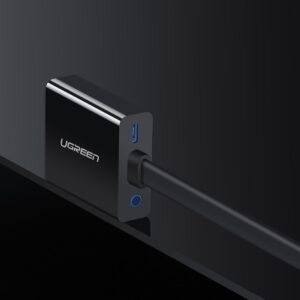 Ugreen adapter HDMI - VGA micro USB / audio 3.5 mm mini jack black (40248) - Image 8