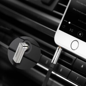 Ugreen flat kabelis AUX audio kabelis 3.5 mm mini jack 2m silver (10599) - Image 3