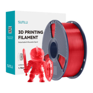 Sunlu PLA+ Filament Transparent Red