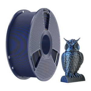 Sunlu PLA+ Silk Dual Color Filament juodos spalvos and Blue - Image 2