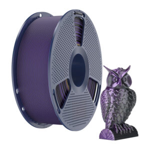 Sunlu PLA+ Silk Dual Color Filament juodos spalvos and Purple - Image 2