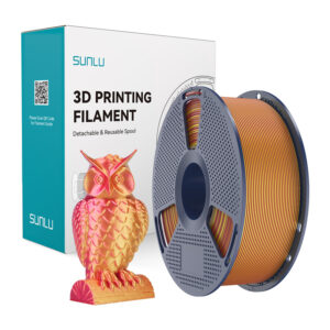 Sunlu PLA+ Silk Dual Color Filament Red and Gold