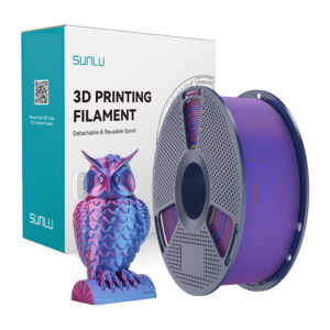 Sunlu PLA+ Silk Dual Color Filament Red and Blue