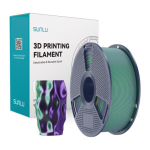 Sunlu PLA+ Silk Dual Color Filament green and purple