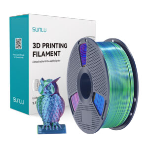Sunlu PLA+ Silk Tri-Color Filament blue-green-purple
