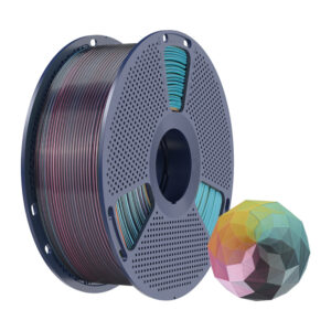 Sunlu PLA+ Silk Forth-Color Filament red-yellow-green-juodos spalvos - Image 2