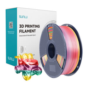 Sunlu PLA+ Silk Filament Rainbow 01