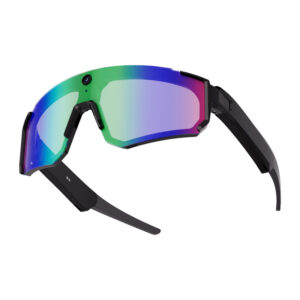 Colmi V06 AI Sports Sunglasses (Black with Blue Lenses) - Image 3