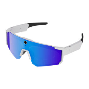 Colmi V06 AI White Sports Sunglasses (with blue lenses) - Image 2