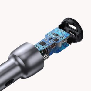 Ugreen Car Charger USB / USB Type C Quick Charge 3.0 Power Delivery 36W 3A pilkos spalvos (CD213 60980) - Image 3