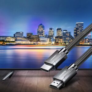 Ugreen kabelis HDMI 2.1 kabelis 8K 60 Hz / 4K 120 Hz 3D 48 Gbps HDR VRR QMS ALLM eARC QFT 2 m pilkos spalvos (HD135 70321) - Image 3