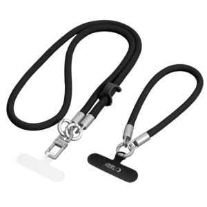 Tech-Protect C10S ROPE CROSSBODY & WRIST juodos spalvos/TITANO