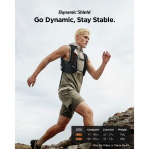 Spigen A721 Dynamic Shield Running Vest Active (M-L) + Soft Flask juodos spalvos - Image 5