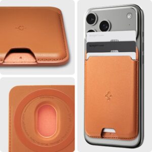 Spigen Valentinus MagSafe Universal Magnetic Card Holder Metallic oranžinės spalvos - Image 5