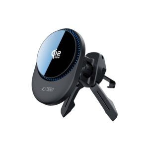 Tech-Protect V21 Magnetic MagSafe Dashboard & Vent automobilinis telefono laikiklis su belaidžiu įkrovimu 25W QI2.2 juodos spalvos - Image 5