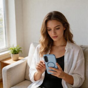 Tech-Protect MagFlex MagSafe Samsung Galaxy A57 5G dėklas žydros spalvos - Image 5