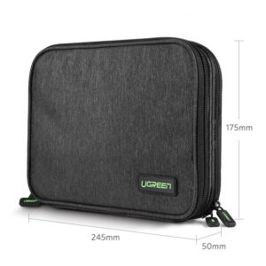 Ugreen case box for hard drive HDD SSD phone kabeliss accessories 24.5 x 17.5 x 5 cm pilkos spalvos (50147 LP149) - Image 8