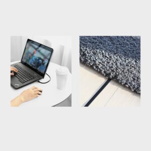 Ugreen flat kabelis internet network kabelis Ethernet patch cord RJ45 Cat 6 UTP 1000 Mbps 2 m juodos spalvos (50185) - Image 9